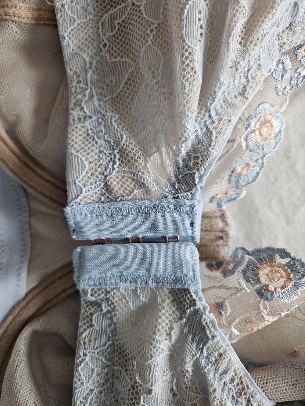 Skarlett Blue Lace Underwire Bra in Dusty Blue - Picture 6 of 7